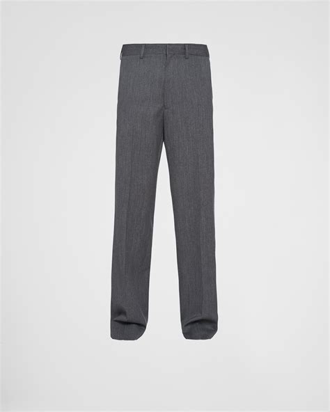 prada wool casual pants 2017 model|Prada 2017 Wide Leg Pants .